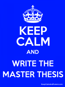What does a master's thesis look like