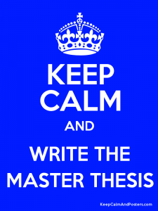 masters program thesis
